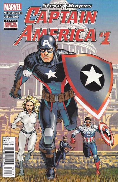 Cover for Captain America: Steve Rogers (Marvel, 2016 series) #1