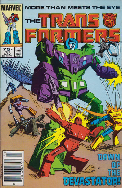 Cover for The Transformers (Marvel, 1984 series) #10 [Newsstand]