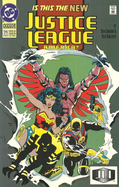 Cover for Justice League America (DC, 1989 series) #71 [Direct]