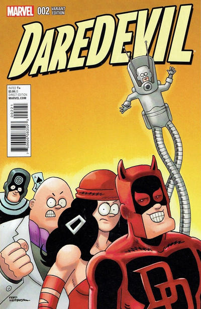 Cover for Daredevil (Marvel, 2016 series) #2 [Fred Hembeck]