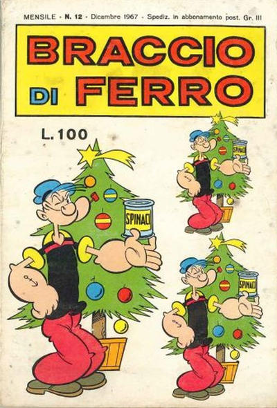 Cover for Braccio di Ferro (Edizioni Bianconi, 1963 series) #12/1967