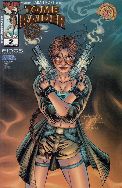 Cover for Tomb Raider: The Series (Image, 1999 series) #2 [Dynamic Forces Exclusive Gold Foil Cover]