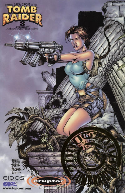 Cover for Tomb Raider: The Series (Image, 1999 series) #3 [Monster Mart Gold Foil Variant]