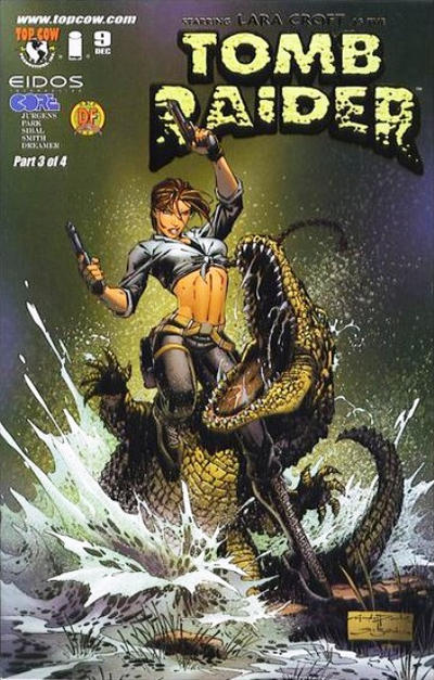 Cover for Tomb Raider: The Series (Image, 1999 series) #9 [Dynamic Forces Exclusive - Gold Foil]
