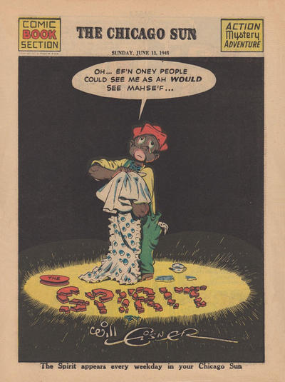 Cover for The Spirit (Register and Tribune Syndicate, 1940 series) #6/13/1943 [Chicago Sun Edition]