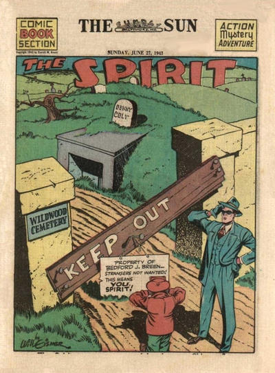 Cover for The Spirit (Register and Tribune Syndicate, 1940 series) #6/27/1943 [Baltimore Sun Edition]