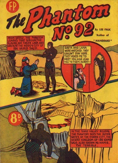 Cover for The Phantom (Feature Productions, 1949 series) #92