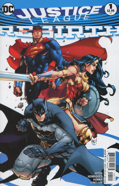 Cover for Justice League: Rebirth (DC, 2016 series) #1 [Joe Madureira Cover]