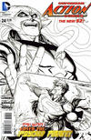Cover for Action Comics (DC, 2011 series) #24 [Tyler Kirkham Black & White Cover]