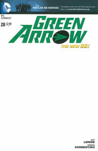 Cover Thumbnail for Green Arrow (DC, 2011 series) #28 [We Can Be Heroes Blank Cover]