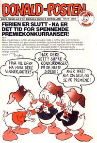 Cover Thumbnail for Donald-posten (Hjemmet / Egmont, 1980 ? series) #9/1981
