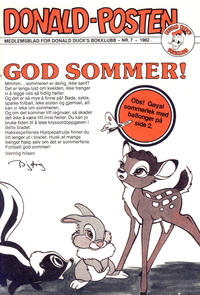 Cover Thumbnail for Donald-posten (Hjemmet / Egmont, 1980 ? series) #7/1982