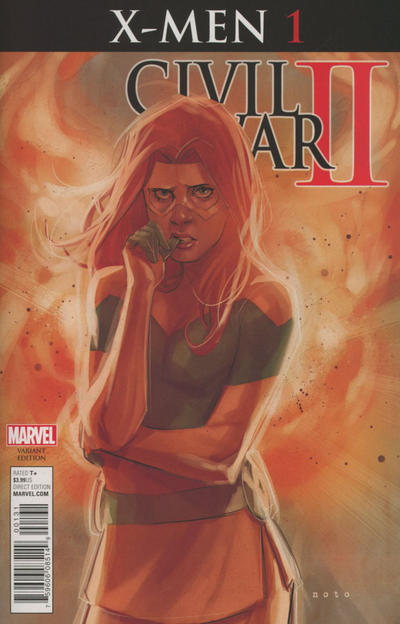 Cover for Civil War II: X-Men (Marvel, 2016 series) #1 [Incentive Phil Noto Character Variant (Marvel Girl)]