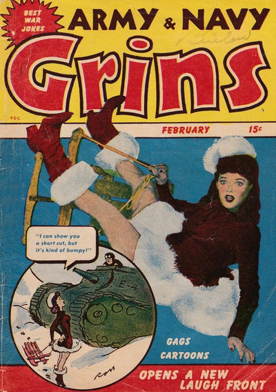 Cover for Army & Navy Grins (Harvey, 1944 series) #1
