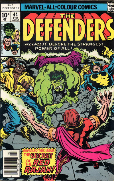 Cover for The Defenders (Marvel, 1972 series) #44 [British]
