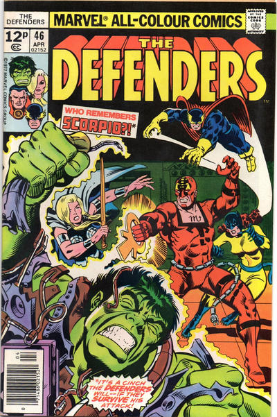 Cover for The Defenders (Marvel, 1972 series) #46 [British]