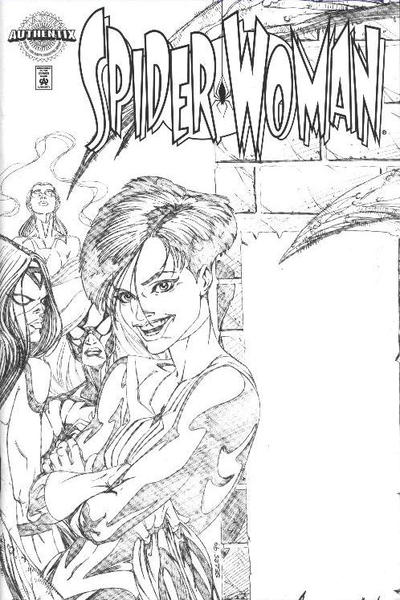 Cover for Spider-Woman (Marvel, 1999 series) #1 [Variant DF "Authentix" Cover]