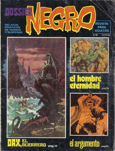 Cover for Dossier Negro (Ibero Mundial de ediciones, 1968 series) #97