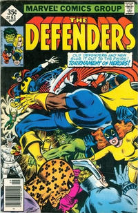 Cover Thumbnail for The Defenders (Marvel, 1972 series) #63 [Whitman]