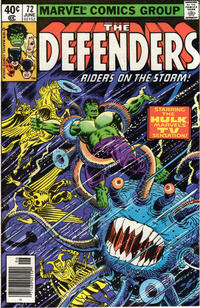 Cover for The Defenders (Marvel, 1972 series) #72 [Newsstand]