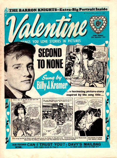 Cover for Valentine (IPC, 1957 series) #19 September 1964