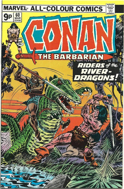 Cover for Conan the Barbarian (Marvel, 1970 series) #60 [British]