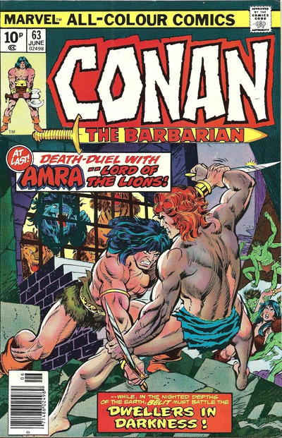 Cover for Conan the Barbarian (Marvel, 1970 series) #63 [British]