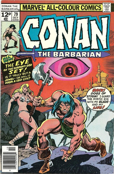 Cover for Conan the Barbarian (Marvel, 1970 series) #79 [British]