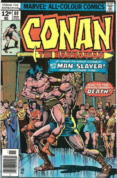 Cover for Conan the Barbarian (Marvel, 1970 series) #80 [British]