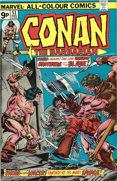 Cover for Conan the Barbarian (Marvel, 1970 series) #53 [British]