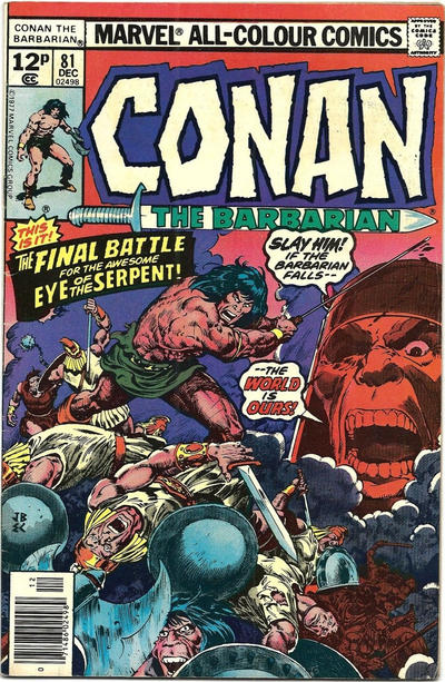 Cover for Conan the Barbarian (Marvel, 1970 series) #81 [British]