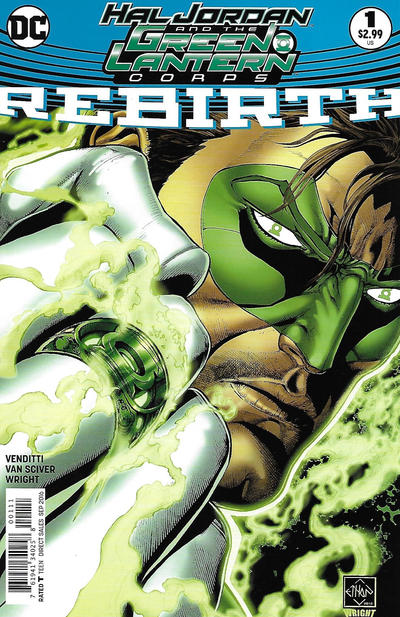 Cover for Hal Jordan and the Green Lantern Corps: Rebirth (DC, 2016 series) #1 [Ethan Van Sciver Cover]