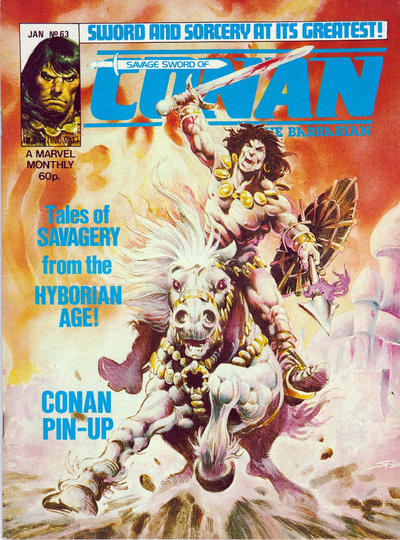 Cover for The Savage Sword of Conan (Marvel UK, 1977 series) #63