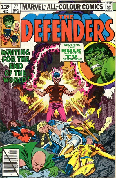 Cover for The Defenders (Marvel, 1972 series) #77 [British]