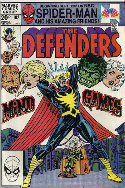Cover for The Defenders (Marvel, 1972 series) #102 [British]