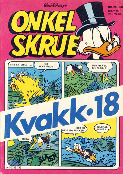 Cover for Onkel Skrue (Hjemmet / Egmont, 1976 series) #21/1981