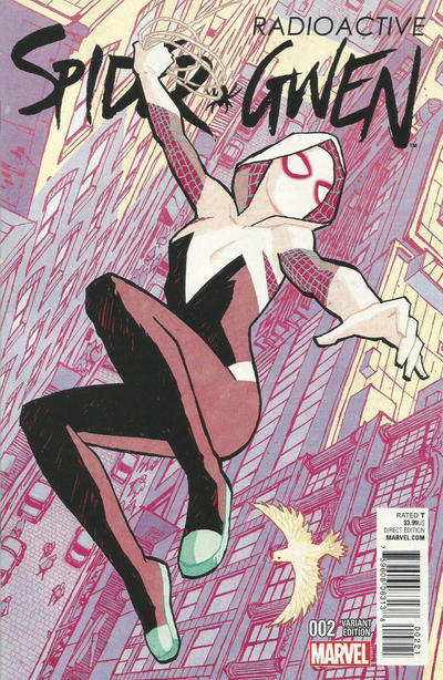 Cover for Spider-Gwen (Marvel, 2015 series) #2 [Variant Edition - Cliff Chiang Incentive Cover]