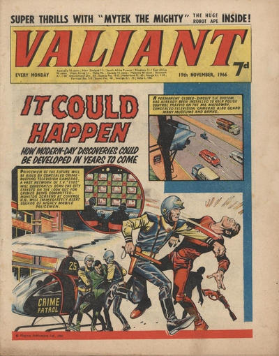 Cover for Valiant (IPC, 1964 series) #19 November 1966