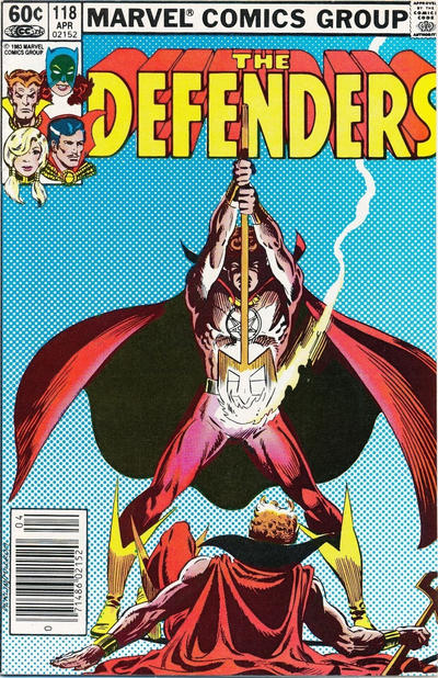 Cover for The Defenders (Marvel, 1972 series) #118 [Newsstand]