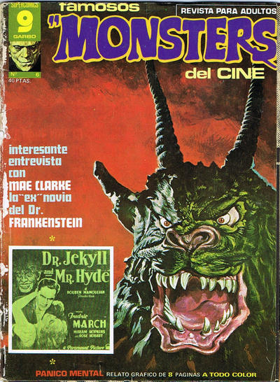 Cover for Famosos "Monsters" del cine (Garbo, 1975 series) #6