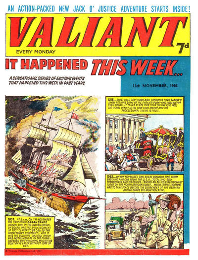 Cover for Valiant (IPC, 1964 series) #13 November 1965