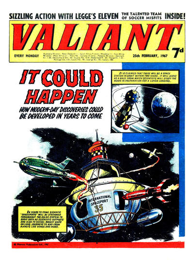 Cover for Valiant (IPC, 1964 series) #25 February 1967