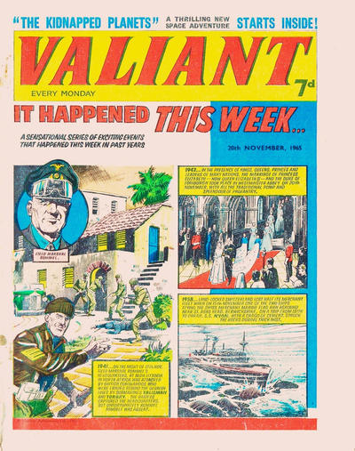 Cover for Valiant (IPC, 1964 series) #20 November 1965