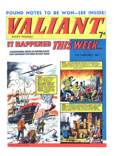 Cover for Valiant (IPC, 1964 series) #12 February 1966