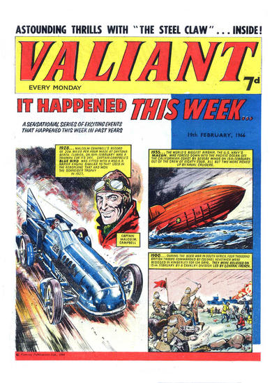 Cover for Valiant (IPC, 1964 series) #19 February 1966