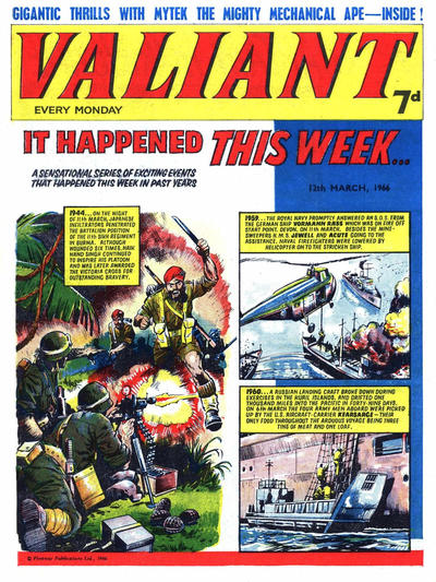 Cover for Valiant (IPC, 1964 series) #12 March 1966