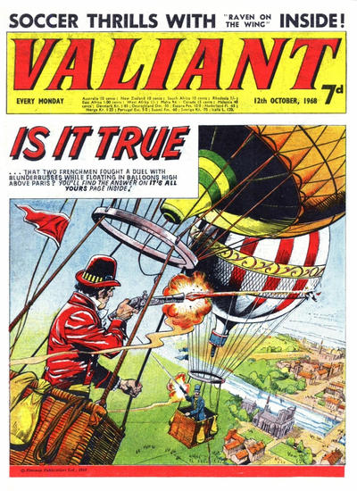 Cover for Valiant (IPC, 1964 series) #12 October 1968
