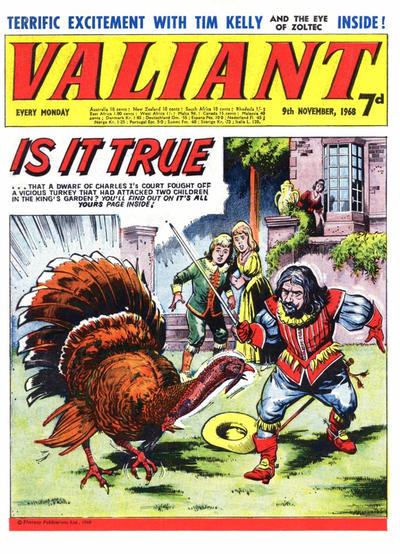 Cover for Valiant (IPC, 1964 series) #9 November 1968