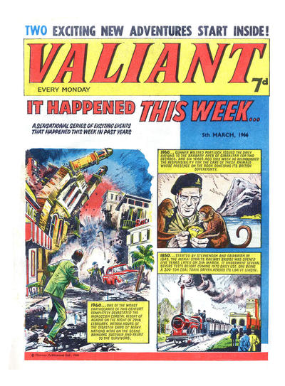 Cover for Valiant (IPC, 1964 series) #5 March 1966