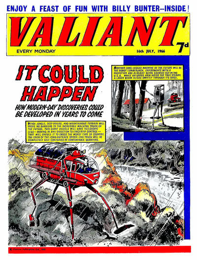 Cover for Valiant (IPC, 1964 series) #16 July 1966